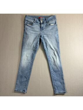 Guess Skinny Jeans 28 Fits Like 29x26 27 Light Wash High Rise Stretch Denim Y2K